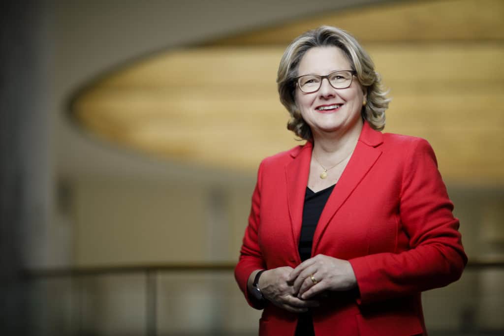 Bundesministerin für Umwelt, Naturschutz und nukleare Sicherheit, Svenja Schulze. (Foto: Thomas Trutschel)