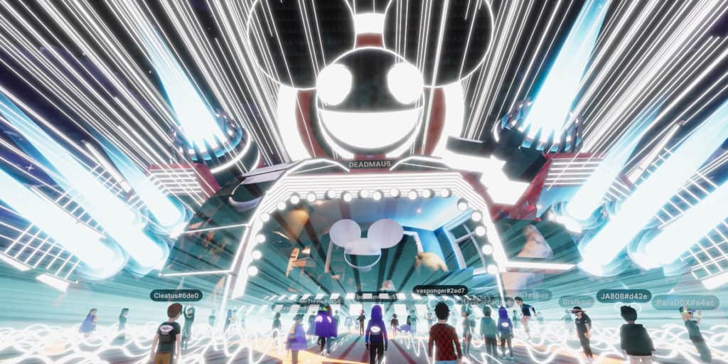 Ein Auftritt von Deadmau5 in Decentraland. (Foto: Decentraland)